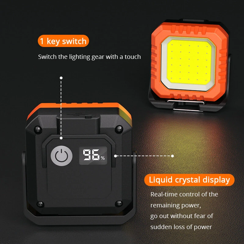 IPree 500LM USB Rechargeable Work Lights IPX4 Waterproof Mini LED Flashlight Lantern for Outdoor Camping Hiking — view 4