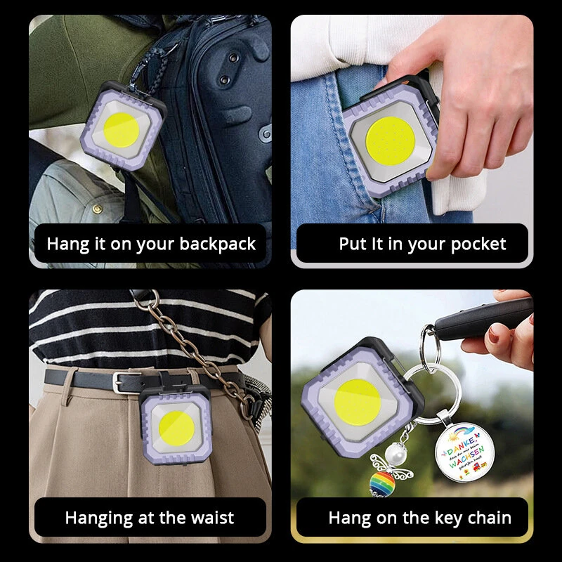 IPree 500LM USB Rechargeable Work Lights IPX4 Waterproof Mini LED Flashlight Lantern for Outdoor Camping Hiking — view 9