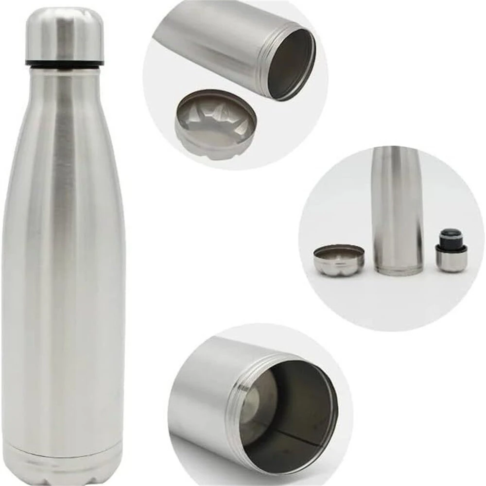 IPRee 750ml Water Bottle with Compartment Portable Water Bottle Pill Organizer Can Safe Hiding Spot for Money Bonus Key Ring Box — view 6