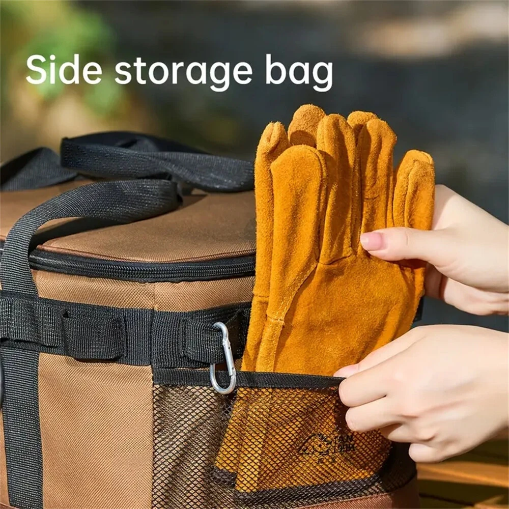 IPRee Camping Storage Bag Tableware Storage Bag Camping Cooking Utensil Organizer Cookware Utensils Kit Bag for Camping Picnic Bag — view 8