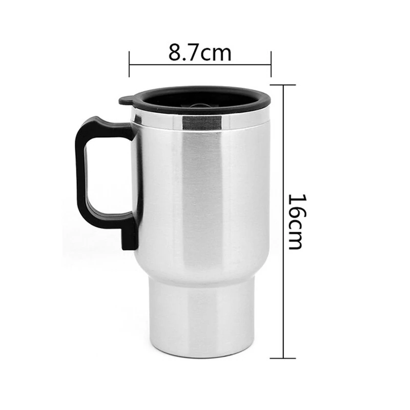 IPRee Car Kettle Electric Kettle Camping 12V 450ml Portable Travel Car Truck Kettle Hot Water Heater Bottle for Tea Coffee Making Heating Cup — view 11