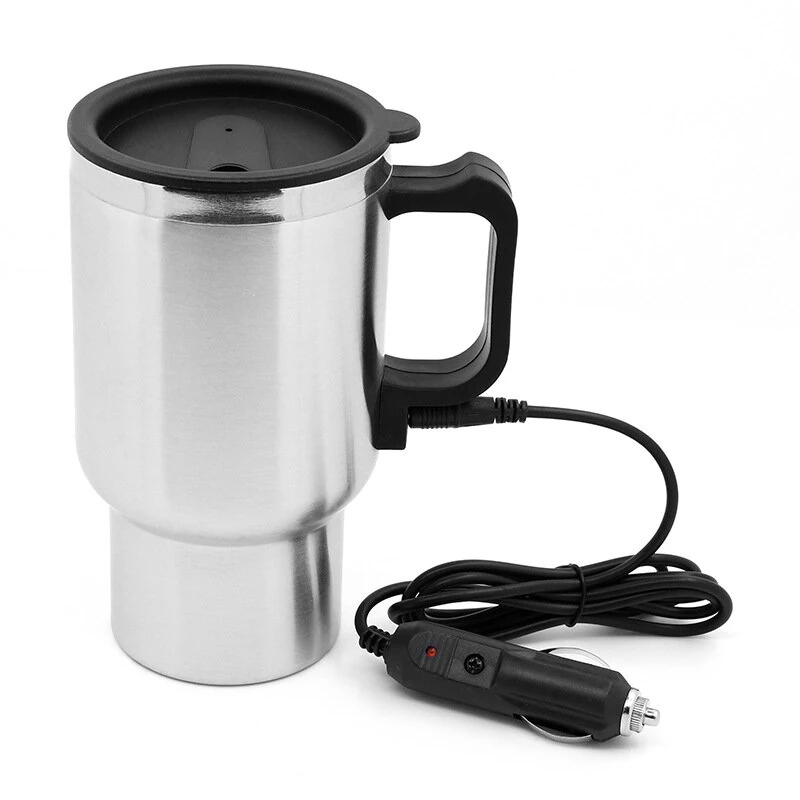 IPRee Car Kettle Electric Kettle Camping 12V 450ml Portable Travel Car Truck Kettle Hot Water Heater Bottle for Tea Coffee Making Heating Cup — view 7