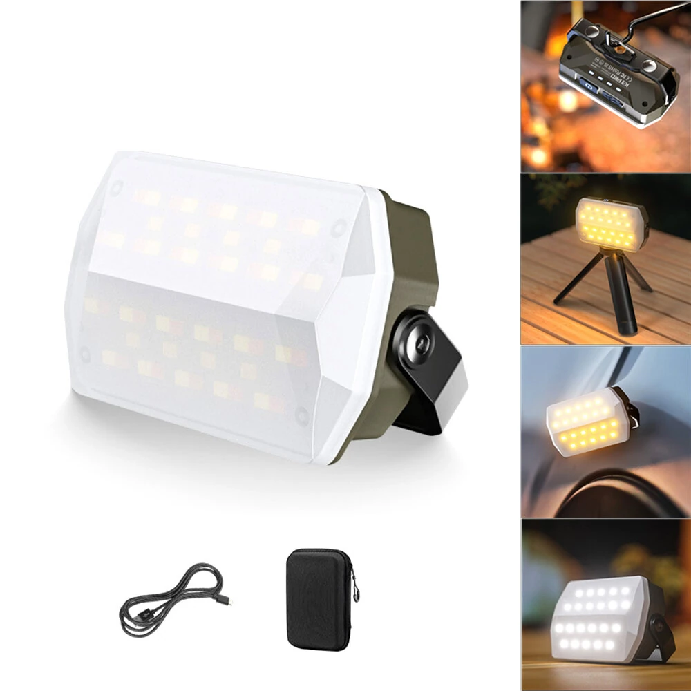 IPRee LED Camping Tent Light USB Rechargeable Searchlight High Power Outdoor Emergency Lighting Waterproof Portable Hanging Night Lamps