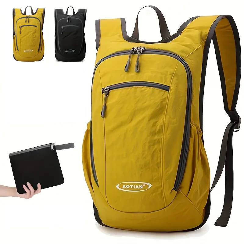 IPRee Outdoor Climbing Backpack Large Capacity Mountaineering Bags Foldable Camping Hiking Daypack Waterproof Travel Trekking Rucksack — view 2