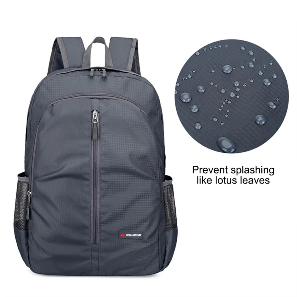 IPRee Outdoor Foldable Ultralight Backpack for Camping Travel Hiking Men Women Waterproof Fishing Cycling Folding Backpack Daypack — view 8