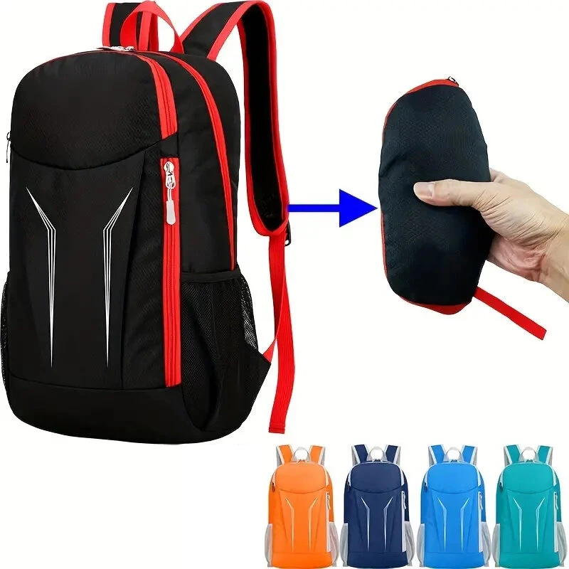 IPRee Outdoor Sport Lightweight Foldable Backpack Portable Day Pack Folding Mountaineering Bag Ultralight Cycling Rucksack Travel Knapsack Hiking — view 3