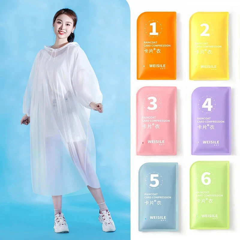 IPRee Portable Thickened Raincoat Travel Outdoor Rainwear Waterproof Women And Men Disposable Camping Rain Cover Travel Supplies