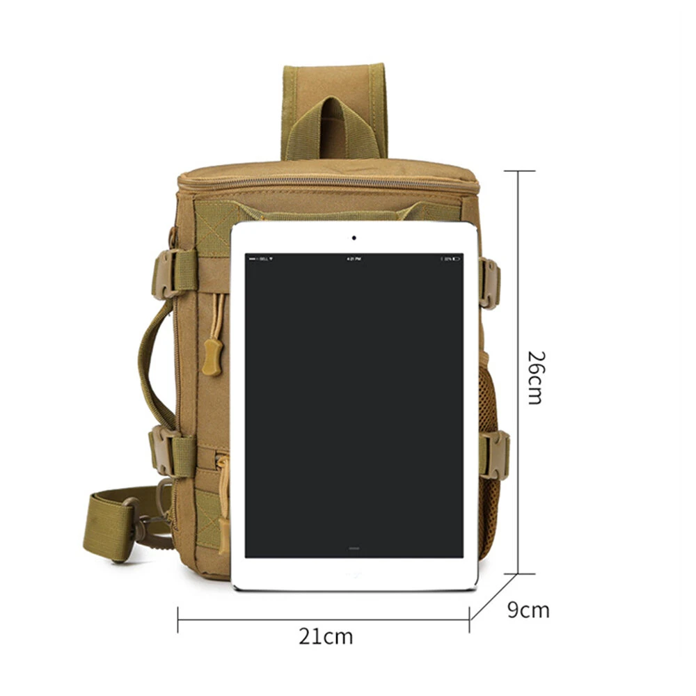 IPRee Tactical Camping Chest Bag Outdoor Hiking Trekking Fishing Cycling Pack Portable Travel Sports Luggage Rucksack Fanny Pack — view 7