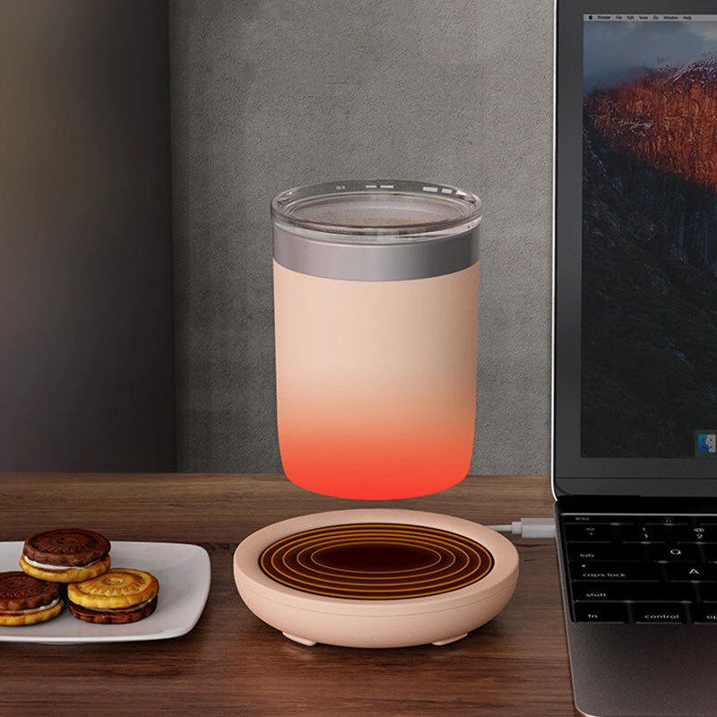 IPRee USB Electric Cup Warmer Heating Pad Coffee Milk Tea Water Thermostatic Cup Warmer for Home Office — view 4
