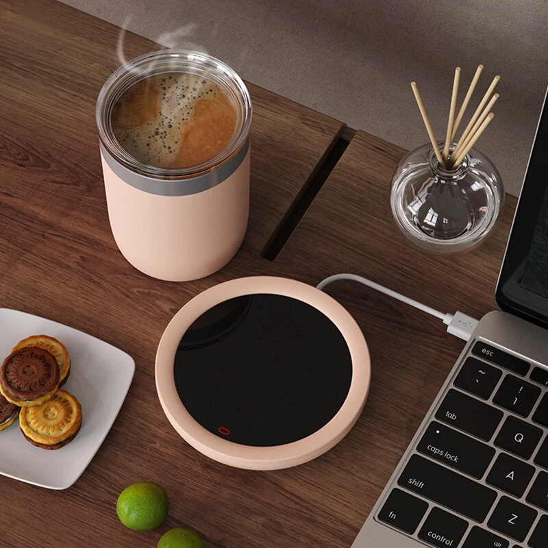 IPRee USB Electric Cup Warmer Heating Pad Coffee Milk Tea Water Thermostatic Cup Warmer for Home Office — view 5