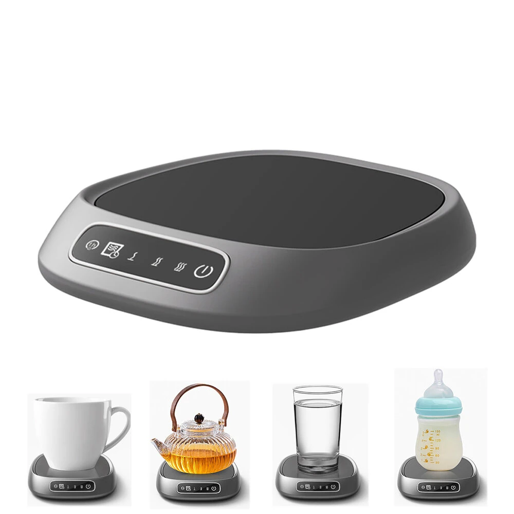 IPRee USB-Powered Smart Beverage Heating Pad with 3-Speed Adjustable Temperature Control, 3-Beep Alert System & Auto Shutoff - USB-Powered Coffee & Tea Warmer with, Ideal for Home/Office Use, Coffee Machine Accessorie