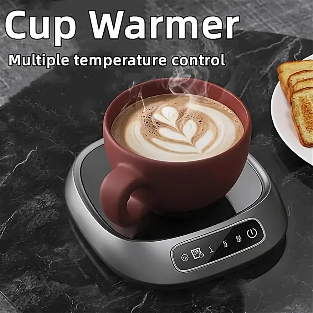 IPRee USB-Powered Smart Beverage Heating Pad with 3-Speed Adjustable Temperature Control, 3-Beep Alert System & Auto Shutoff - USB-Powered Coffee & Tea Warmer with, Ideal for Home/Office Use, Coffee Machine Accessorie — view 4