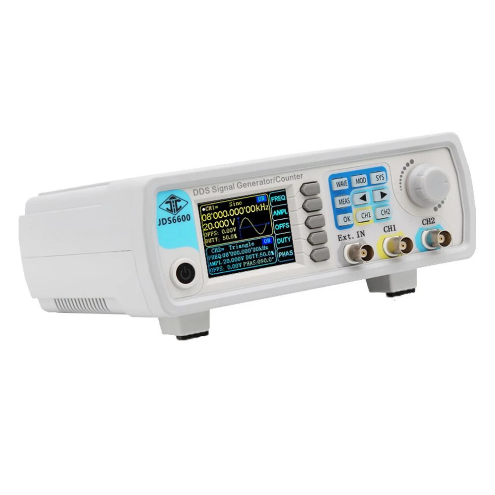 JDS6600 15/30/40/50/60MHz DDS Function Signal Generator/Source Dual/2-CH Frequency Meter Arbitrary Waveform Pulse Generator — view 4