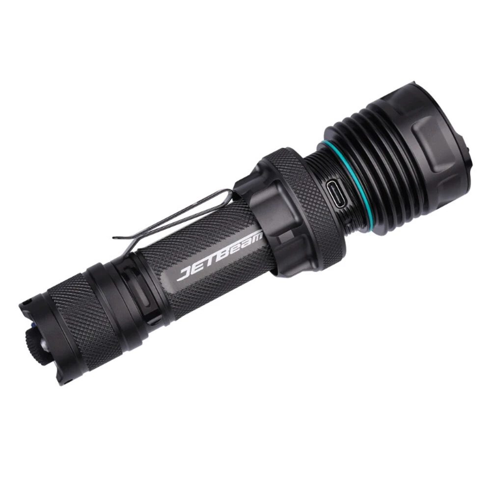 Jetbeam M37 MAX 5000LM High Performance Tactical Flashlight With 3 Tail Buttons with 21700 Battery USB Rechargeable EDC Torch Light for Hiking Camping Self-protection — view 6