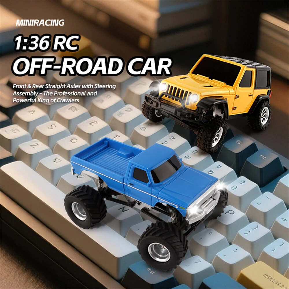 JIABAILE 3601 3602 RTR 1/36 2.4G 4WD RC Car Rock Crawler Off-Road Climbing Truck LED Lights Full Proportional Vehicles Models 60 Minutes Playing Time Toys — view 4