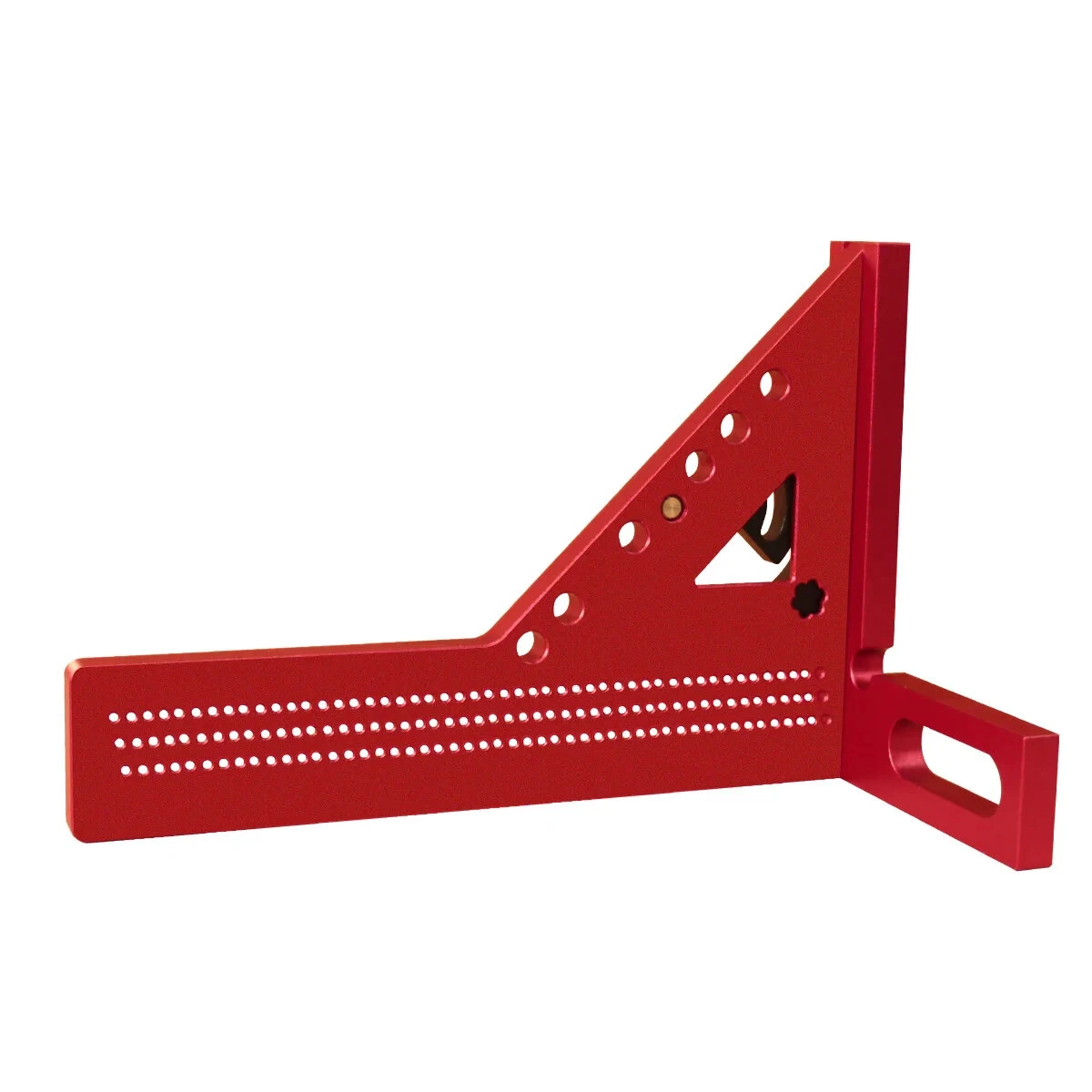JIGHOLE 3D Multi-Angle Framing Square Measuring Ruler Adjustable 0-180 Degree Protractor Aluminum Alloy Anodized Surface Carpenter Triangle Ruler Measurement Tool Marker — view 6