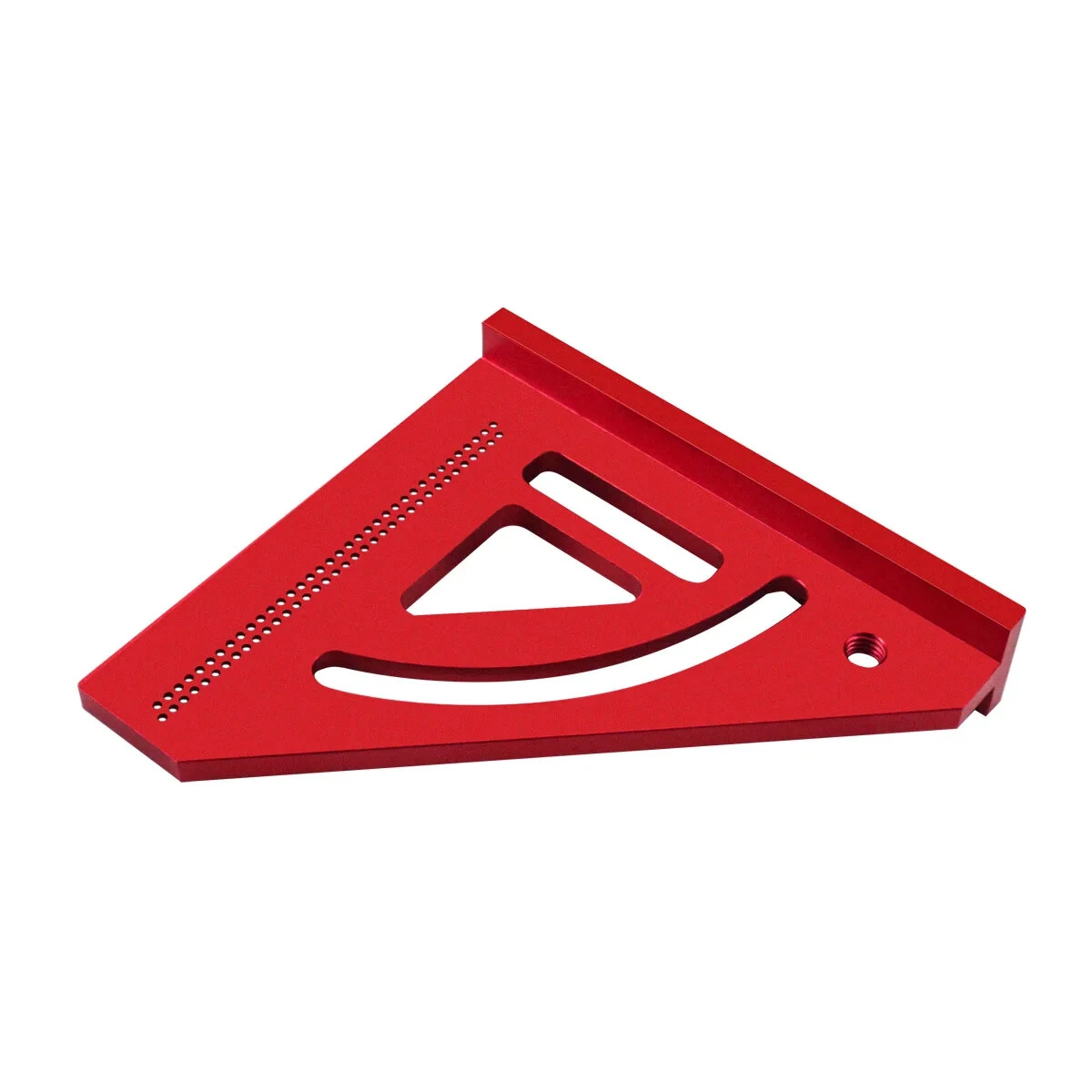 JIGHOLE Multi-Angle Measuring Ruler Protractor Height Gauge Square Ruler Aluminum Alloy Triangle Shape with Laser Engraved Metric Scale for Woodworking and Carpentry — view 8