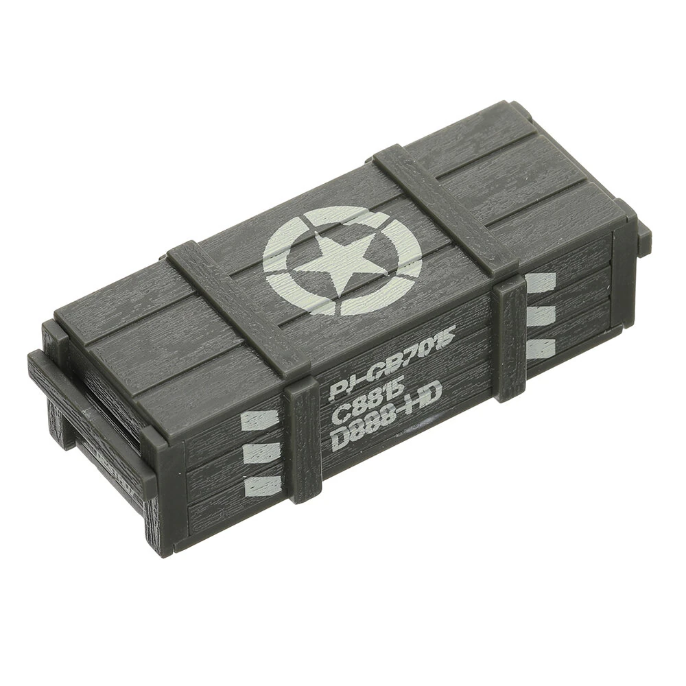 JJRC C8815 1/10 Willys Military Truck RC Car Parts Oil Drum Small Large Cartridges Box Vehicles Models Spare Decoration DIY Accessories — view 11