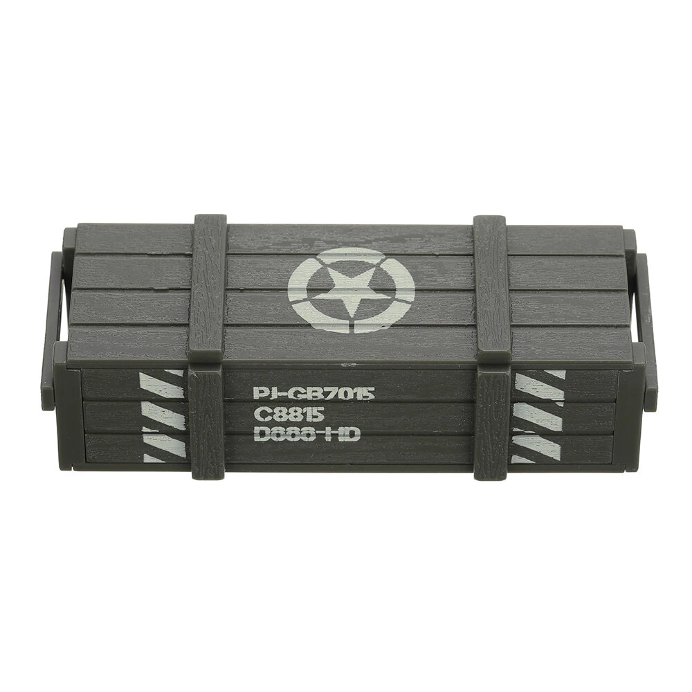 JJRC C8815 1/10 Willys Military Truck RC Car Parts Oil Drum Small Large Cartridges Box Vehicles Models Spare Decoration DIY Accessories — view 6