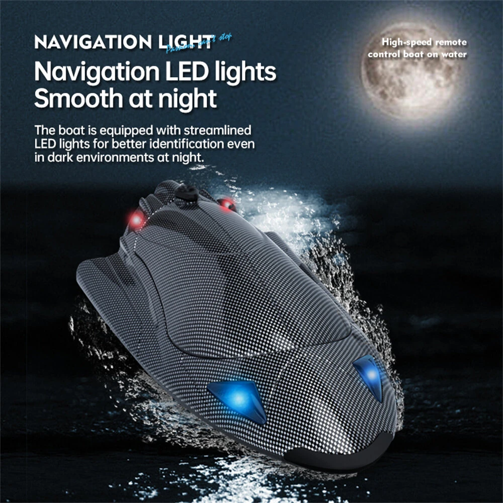 JJRC FY011 2.4G 35km/h RC Boat Jet Pump Ship Waterproof Vehicles Models Capsize Reset LED Light Water Cooling High Speed Remote Control Toys — view 4