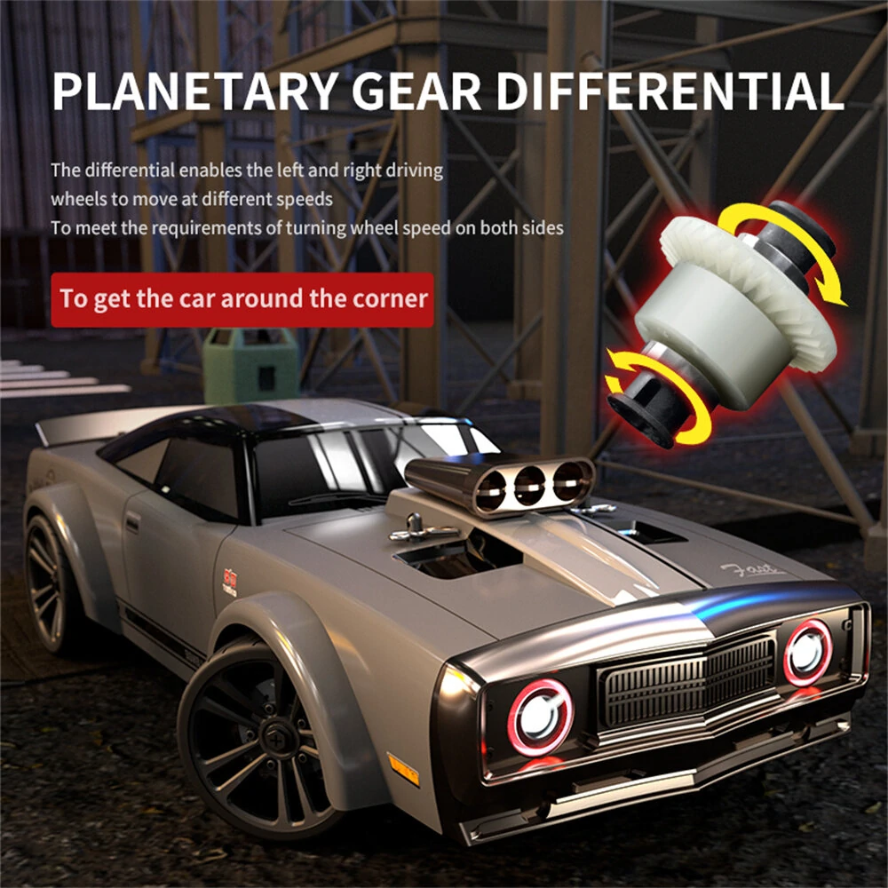 JJRC Q142 RTR 1/14 2.4G 4WD Drift RC Car Retro LED Light High Speed Full Proportional Flat On-Road Vehicles Models Toys — view 7