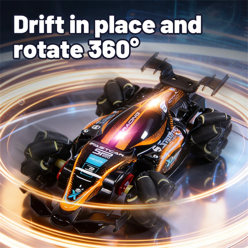 JJRC Q239 RTR 1/40 2.4G 2WD Mini RC Car Formula Racing Stunt Remote Control Drift LED Light 360° Rotation Desktop Portable Vehicles Models Toys — view 7