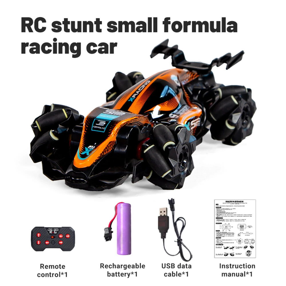 JJRC Q239 RTR 1/40 2.4G 2WD Mini RC Car Formula Racing Stunt Remote Control Drift LED Light 360° Rotation Desktop Portable Vehicles Models Toys — view 9