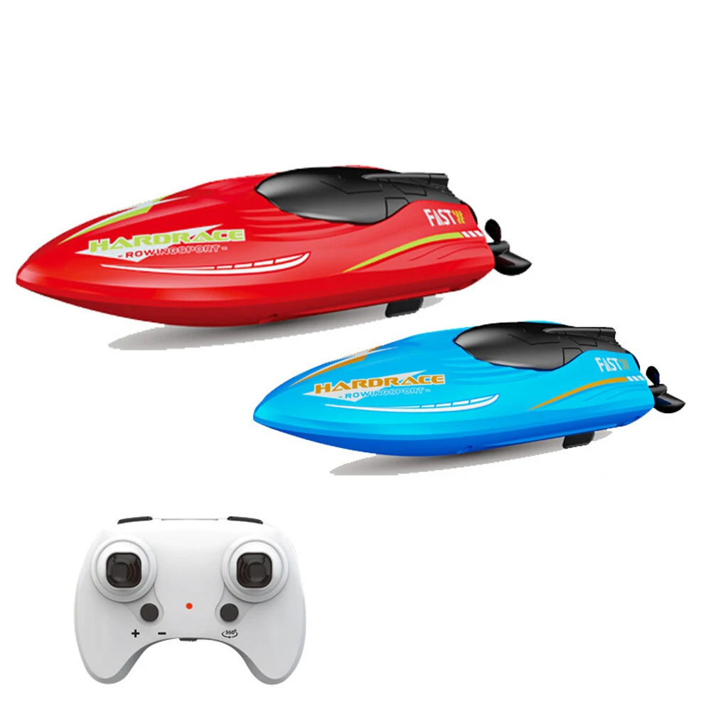 JJRC S8 RTR 2.4G RC Boat Stunt Mini Speedboat LED Light 360° Rotation Remote Control Racing Ship Waterproof Kids Children Toys Vehicle Models — JJRC