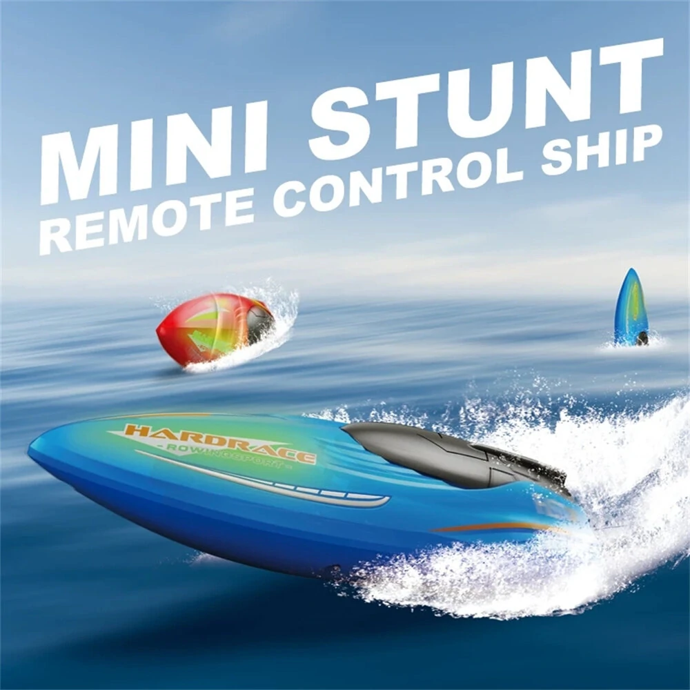 JJRC S8 RTR 2.4G RC Boat Stunt Mini Speedboat LED Light 360° Rotation Remote Control Racing Ship Waterproof Kids Children Toys Vehicle Models — view 6