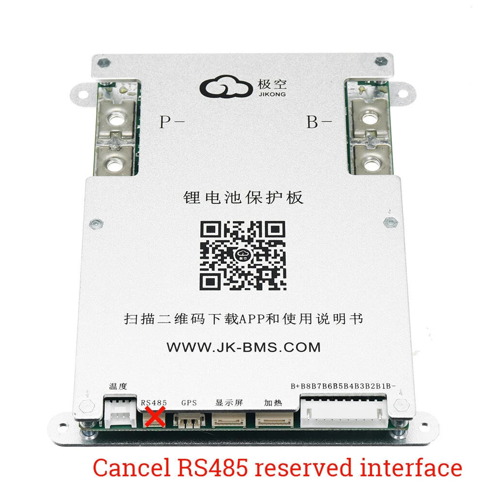 JKBMS B1A8S10P Intelligent Protection Board for 4-8S 100A Power Batteries 4S 5S 6S 7S 8S 12V 24V Battery with 1A Active Balancing — view 2