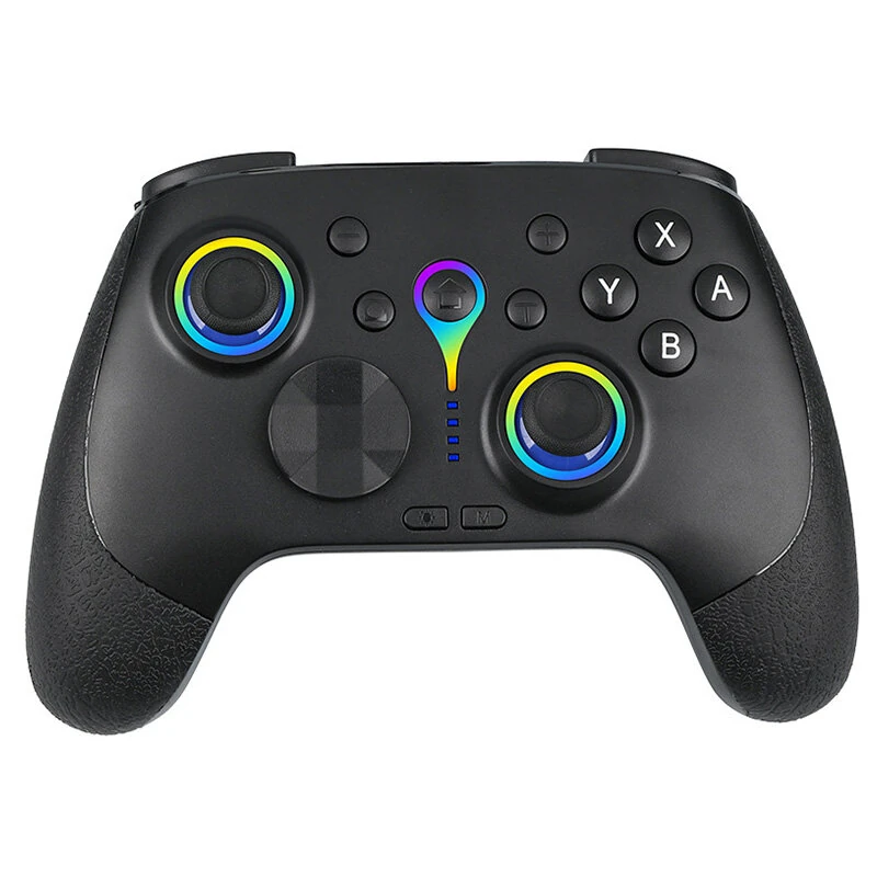 K22/K23 Wireless Gaming Controller with 1KHz Hall Effect Joysticks Tri Mode 6 Axis Gyro RGB Vibration for PC Switch iOS Android with Phone Bracket — view 7