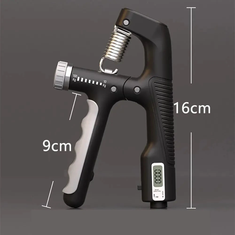 KALOAD 10-100Kg Adjustable Electronic Counting Hand Grip Finger Exerciser for Forearm Muscle Recovery Fitness Gym Training — view 9