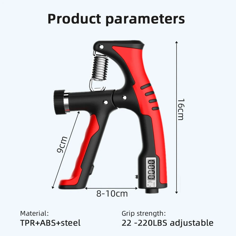 KALOAD 10-100Kg Electronic Smart Counting Adjustable Hand Grip Strengthener Trainer Forearm Exercise Gripper Bodybuilding Muscle Carpal Rehabilitation Athletes — view 4