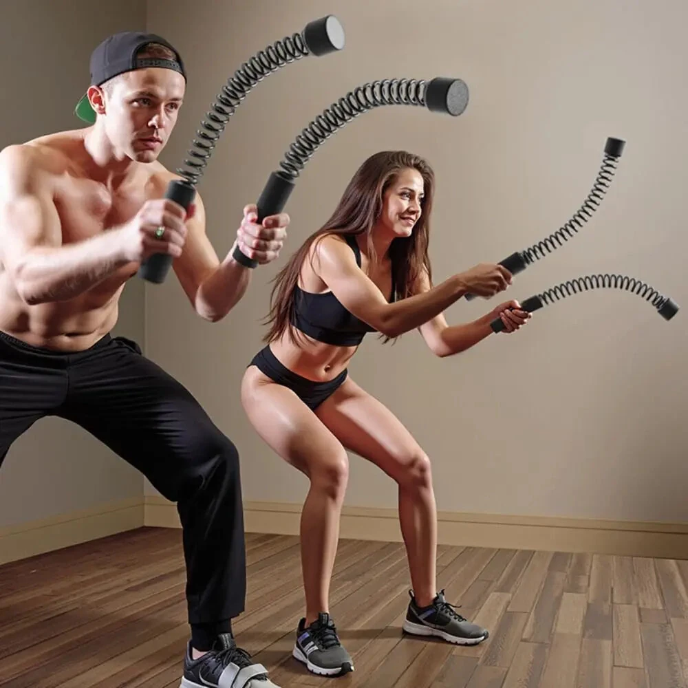 KALOAD 1pair Cordless Battle Rope Multifunctional Power Training System Arm Strength Home Gym Equipment For Full Body Workout Unisex — view 7