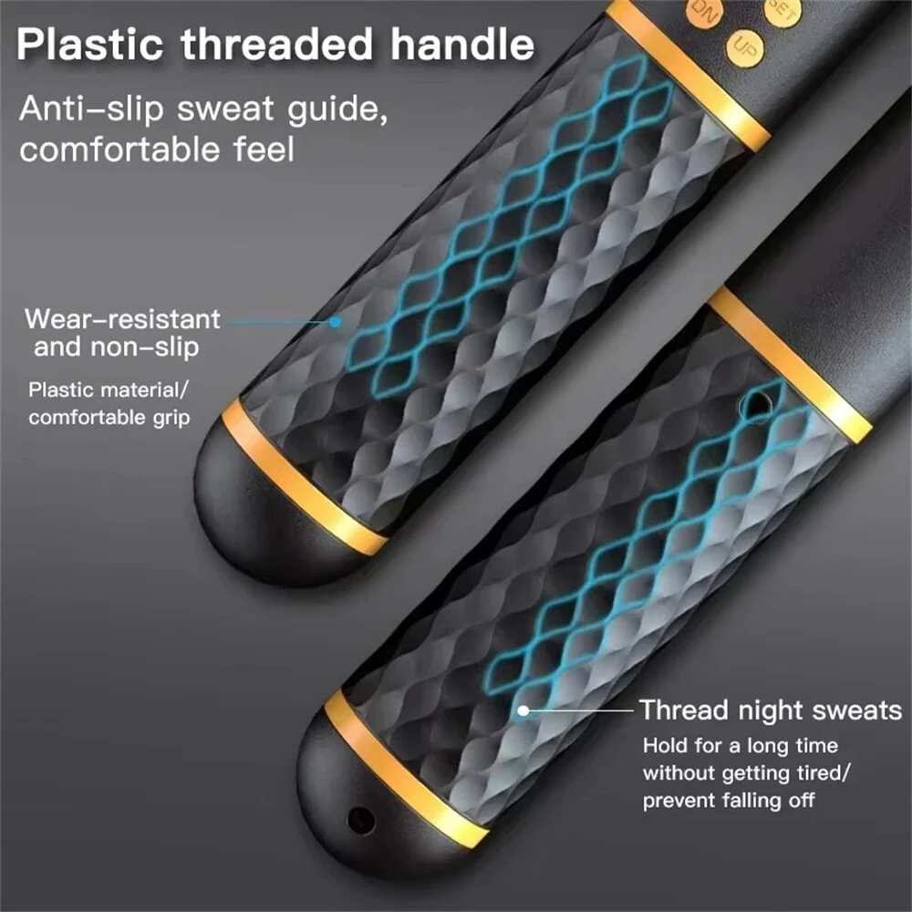 KALOAD 2 In 1 Multifun Jump Rope with Jumps Calorie Digital Countting Weighted Balls / Cordless Non-slip Handles Sports Skipping Rope — view 5