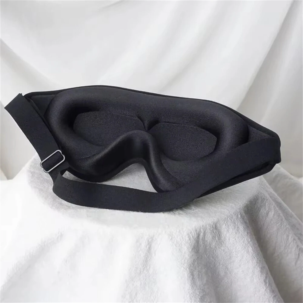 KALOAD 3D Deep Socket Rebound Memory Foam Sleeping Eye Mask Adjustable Strap Light Breathable Face Eyepatch for Deep Sleep Yoga Travel — view 8