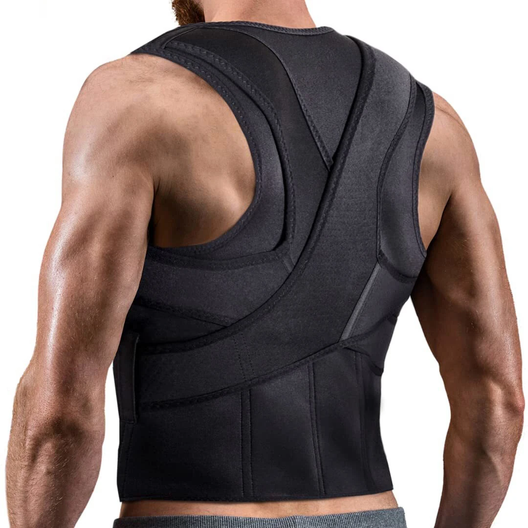 KALOAD Adjustable Back Support Belt Back Posture Corrector Shoulder Lumbar Spine Support Back Protector — view 2