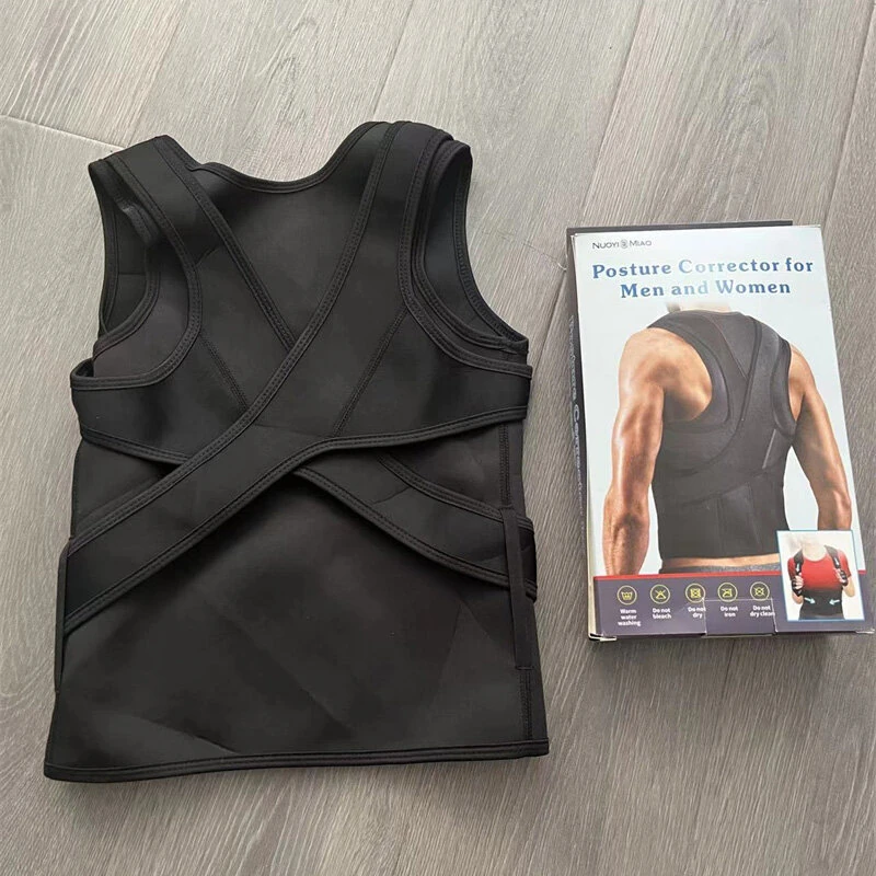 KALOAD Adjustable Back Support Belt Back Posture Corrector Shoulder Lumbar Spine Support Back Protector — view 9