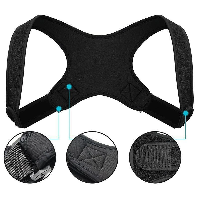 KALOAD Adjustable Back Support Invisible Shoulder Posture Corrector Unisex Spine Neck Health Prevention Humpback Correction Belt — view 7