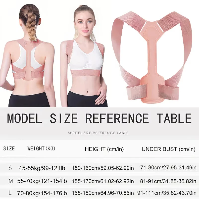 KALOAD Adjustable Invisible Posture Corrector Back Neck Brace Breathable Comfortable Support Belt for Spine Alignment — view 3