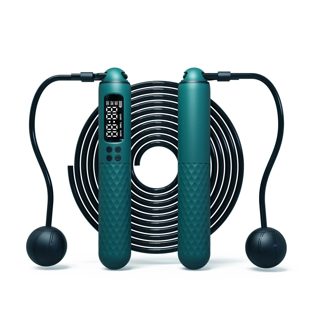 KALOAD Bluetooth Smart Count Jump Rope Type-C Charging Weighted / Cordless Wire Rope Adjustable Jump Rope Trainer Digital Wireless Calorie Counter — view 8