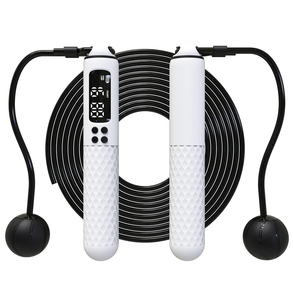 KALOAD Bluetooth Smart Count Jump Rope Type-C Charging Weighted / Cordless Wire Rope Adjustable Jump Rope Trainer Digital Wireless Calorie Counter — view 9