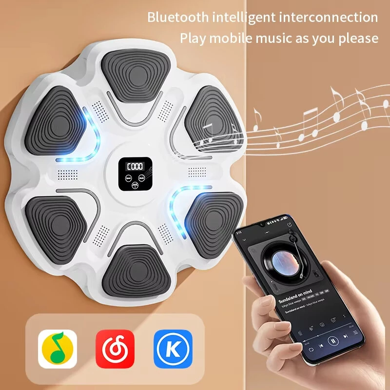 KALOAD Smart Music Punching Target 9 Speed Gradient Adjustment Intelligent Auto Counter Wall Mounted Target Boxing Training Equipment — view 2