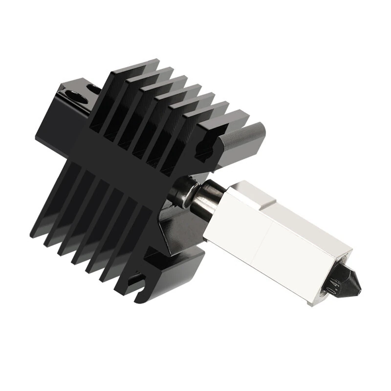 KINGROON New Upgrade Hardened Steel Extrusion Head Assembly For Bambu X1/P1P 3D Printer Hot End 0.4mm Hardened Steel Nozzle 500°C Heating Block Aluminum Alloy Radiator High Temp Printing