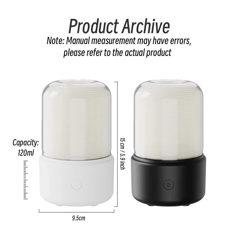 Kinscoter Aroma Diffuser Essential Oil Diffuser Usb Portable Air Humidifier Warm Color Night Light For Home Bedroom Desktop — view 10