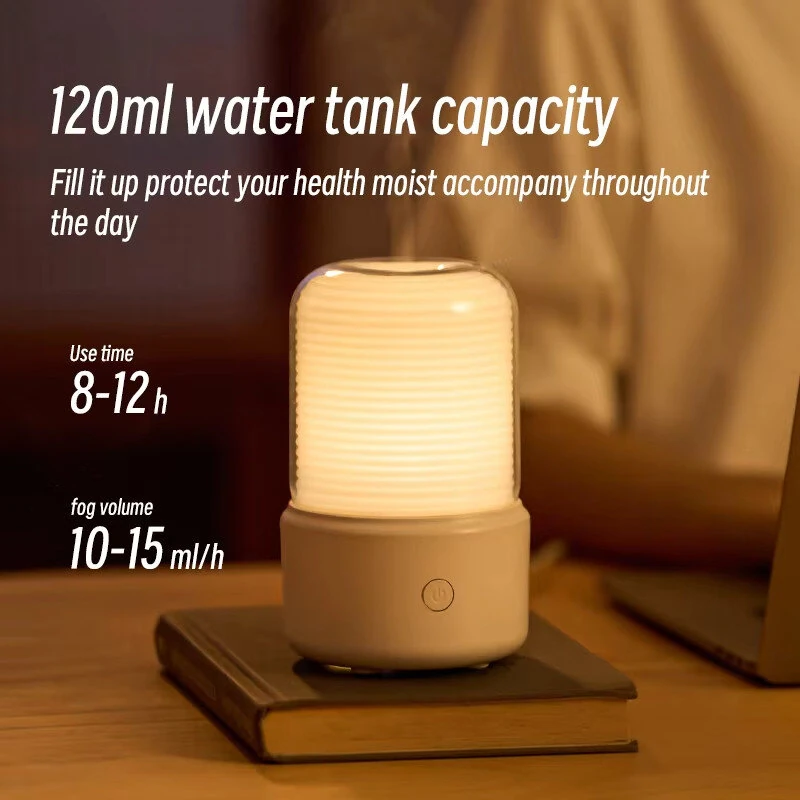 Kinscoter Aroma Diffuser Essential Oil Diffuser Usb Portable Air Humidifier Warm Color Night Light For Home Bedroom Desktop — view 9