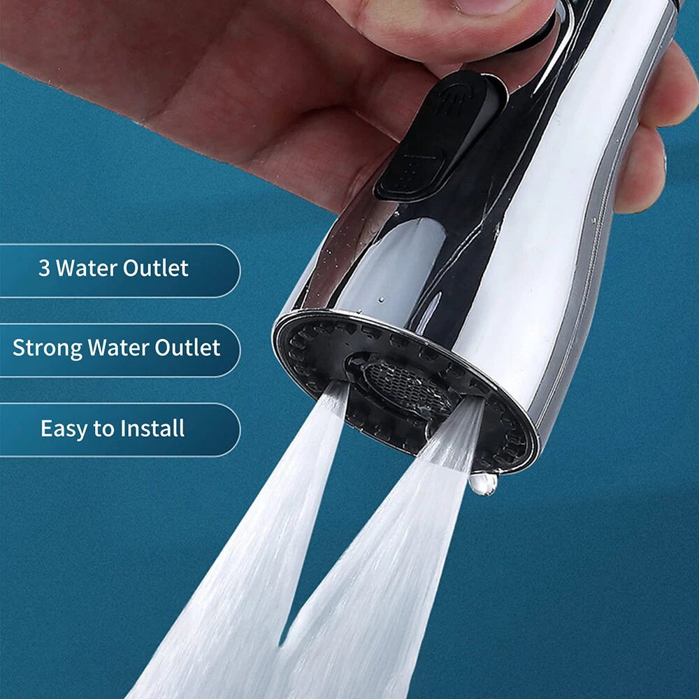 Kitchen Faucet Spray Head 3 Function Spray Head 360° Swivel Faucet Spray Head Kitchen Faucet Water Saving Sink Aerator Replacement Spray Head — view 7
