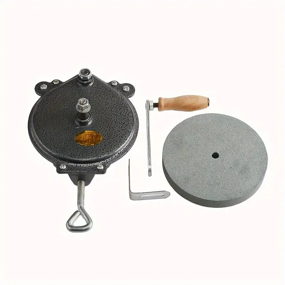 Knife Sharpener Hand-cranking Grinding Machine Sharpener Tool For Kitchen Knife Garden Tool Sharpener 6 Inches DIY Polishing Machine Tool Grinder — view 2