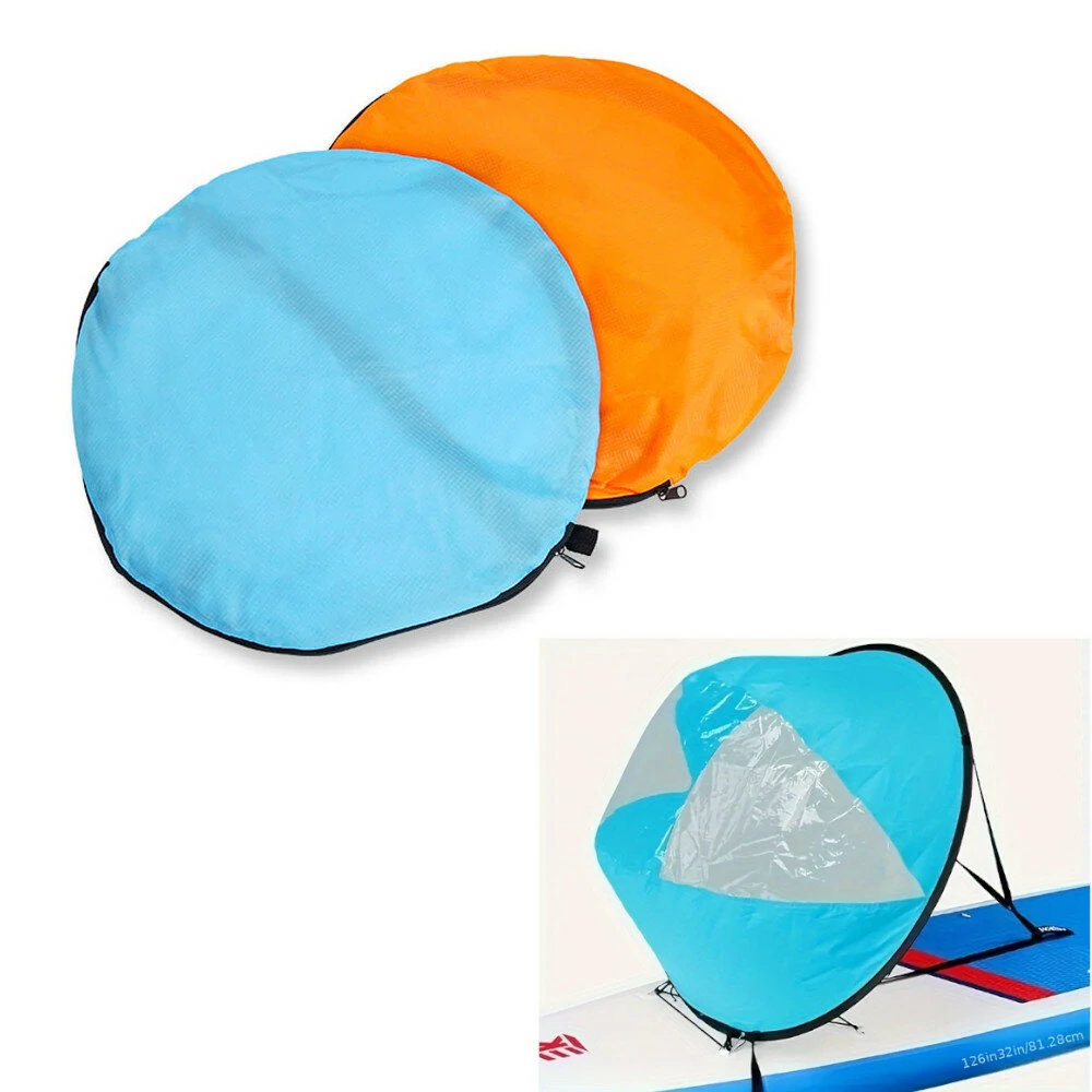 KOETSU Kayak Boat Wind Paddle Sailing Kit, Popup Board Sail Rowing Downwind Boat Windpaddle With Clear Window, Kayak Accessories — KOETSU