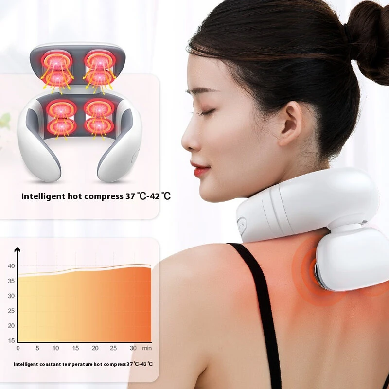 KONKA H99 Neck Massager 15 Intensity Levels 6 Massage Modes USB Rechargeable Shoulder Neck Message Instrument — view 4